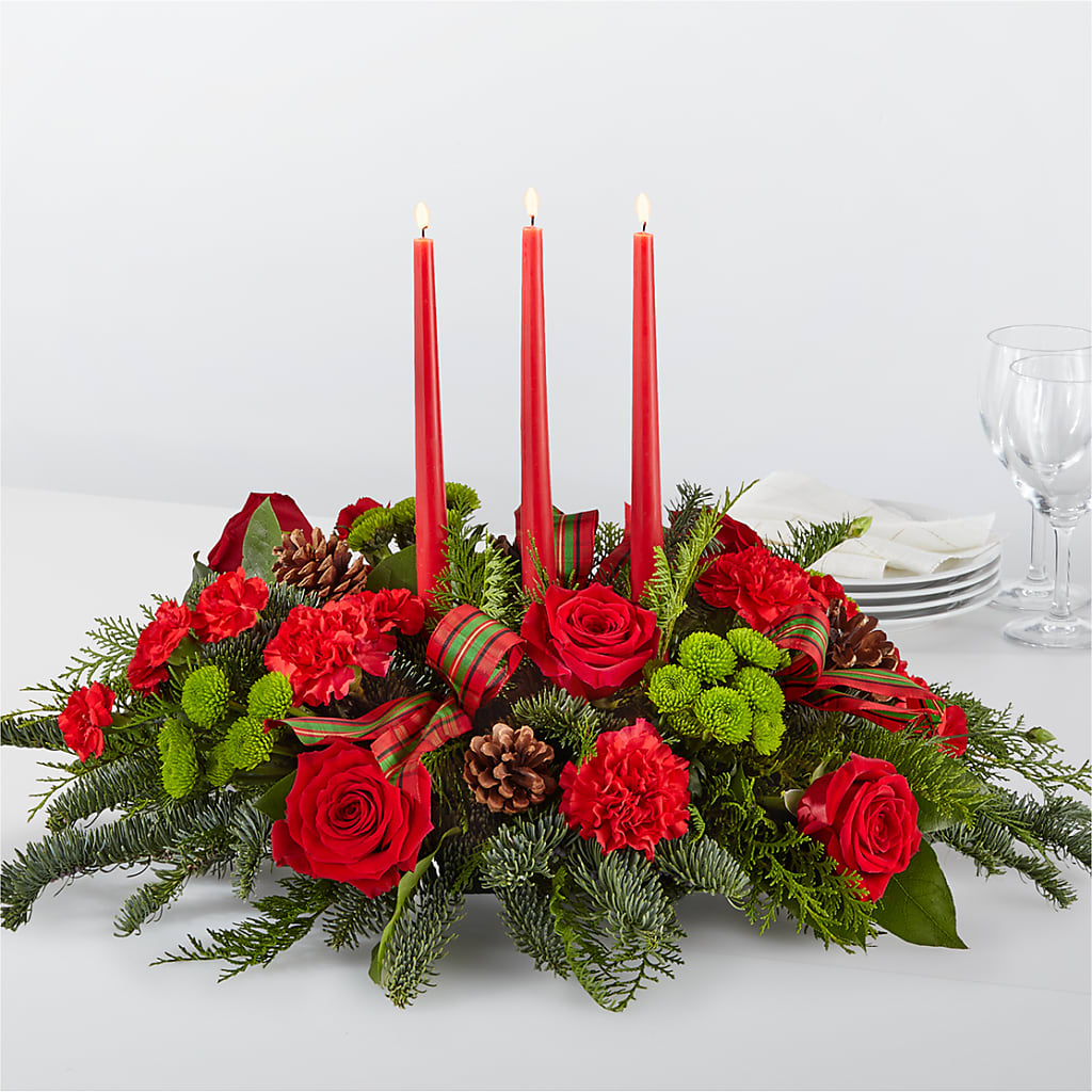 By the Candlelight Centerpiece – DAISY'S FLOWER SHOP, Hemet CA