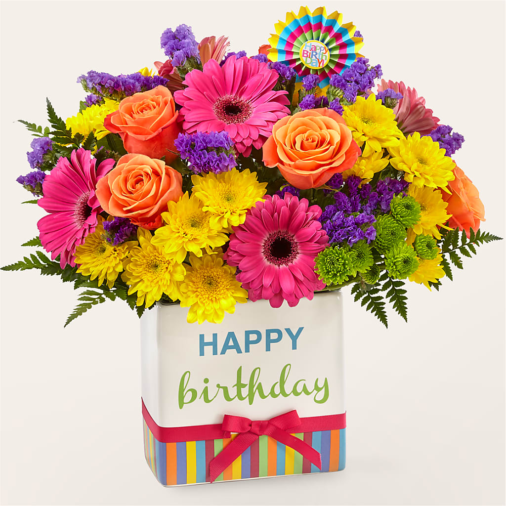 Birthday Brights Bouquet – DAISY'S FLOWER SHOP, Hemet CA
