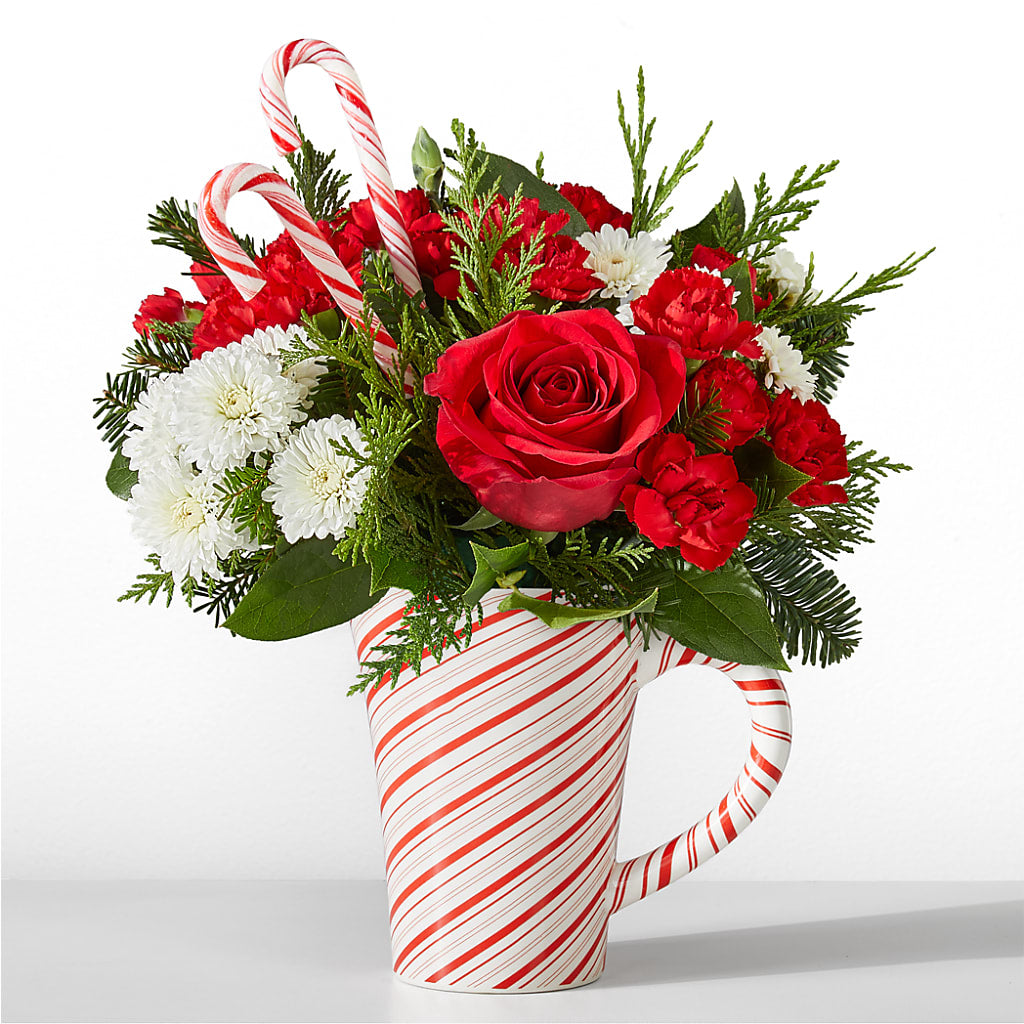 Peppermint Swirl Mug – DAISY'S FLOWER SHOP, Hemet CA