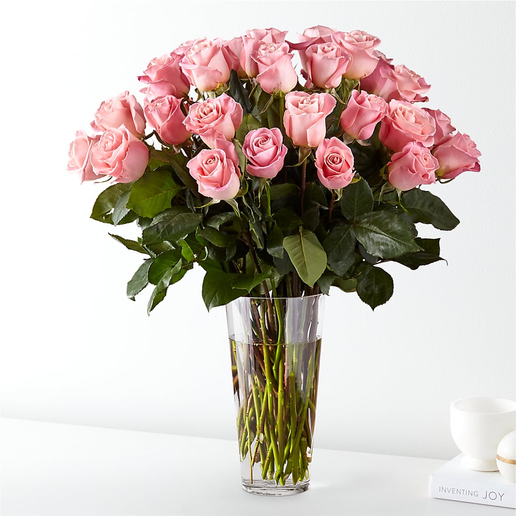 Long Stem Pink Rose Bouquet – DAISY'S FLOWER SHOP, Hemet CA