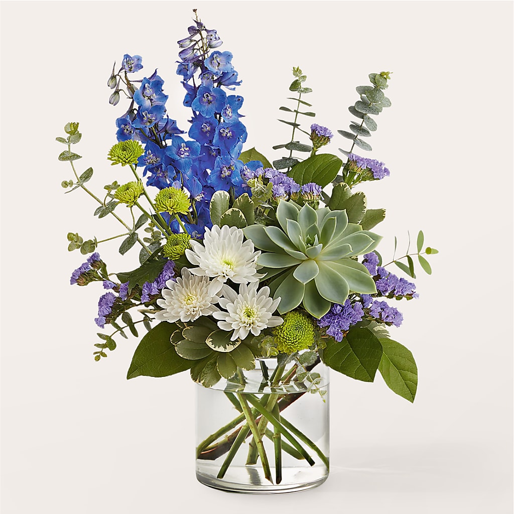 Cerulean Waves Bouquet – DAISY'S FLOWER SHOP, Hemet CA