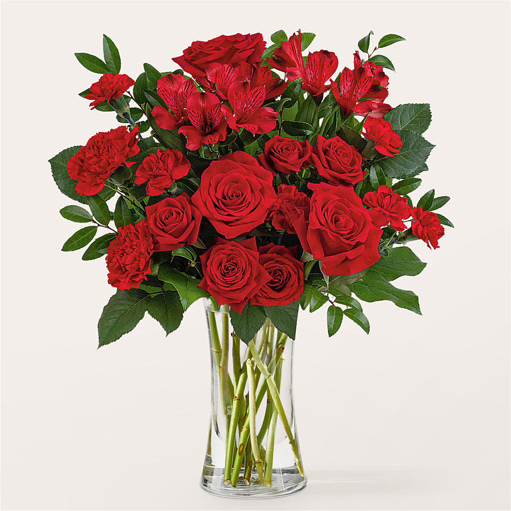 Brilliant Ruby Bouquet – DAISY'S FLOWER SHOP, Hemet CA
