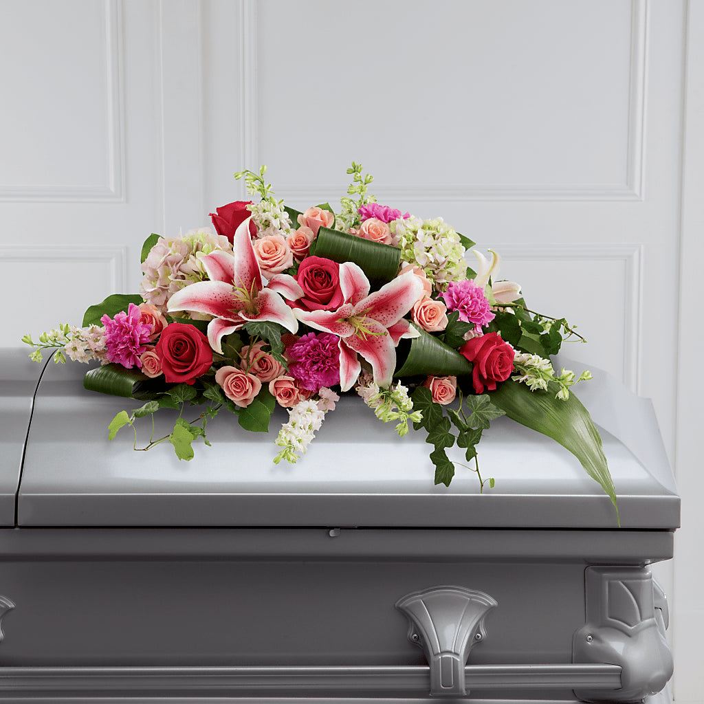 Splendid Grace Casket Spray – DAISY'S FLOWER SHOP, Hemet CA