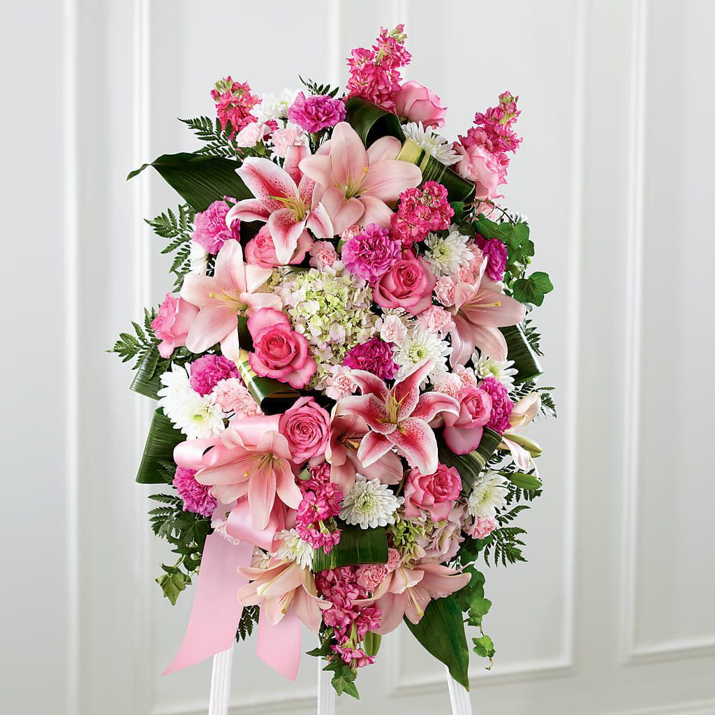 Comforting Standing Spray – DAISY'S FLOWER SHOP, Hemet CA