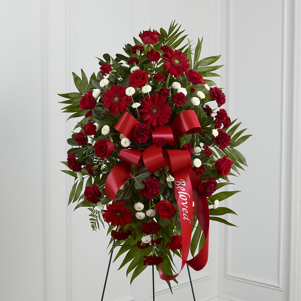 Treasured Memories Standing Spray – DAISY'S FLOWER SHOP, Hemet CA