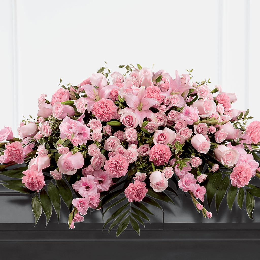 Garden of Comfort Casket Spray (Standard) – DAISY'S FLOWER SHOP, Hemet CA