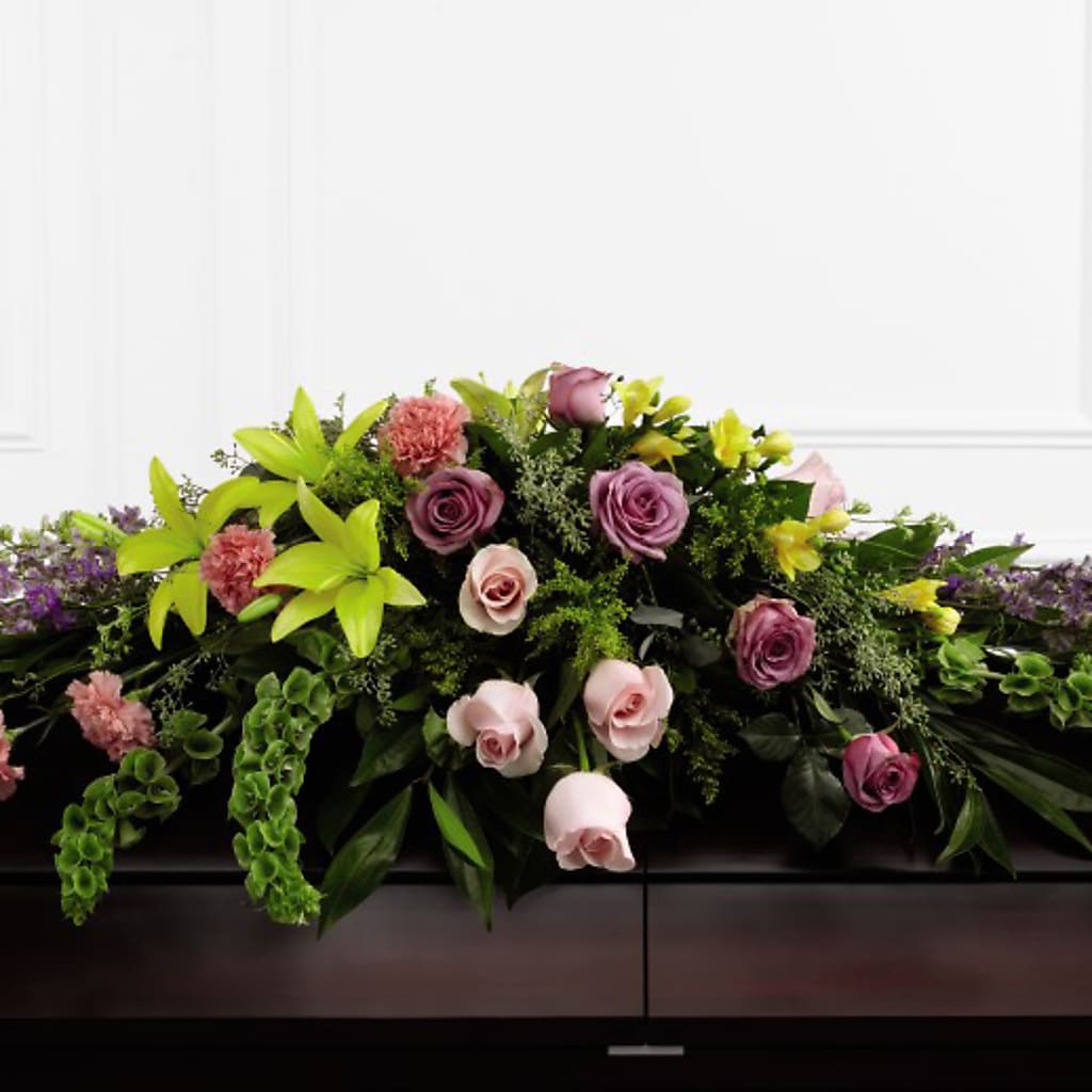 Forever Beloved Casket Spray – DAISY'S FLOWER SHOP, Hemet CA