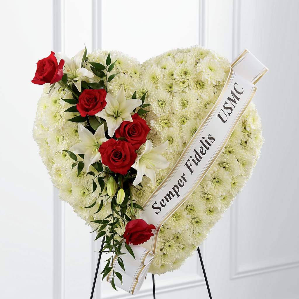 Heartfelt Hero Standing Heart – DAISY'S FLOWER SHOP, Hemet CA