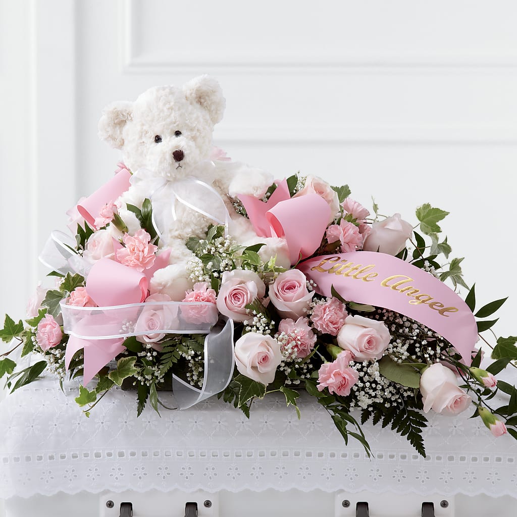 Touch of Sympathy Casket Spray – DAISY'S FLOWER SHOP, Hemet CA