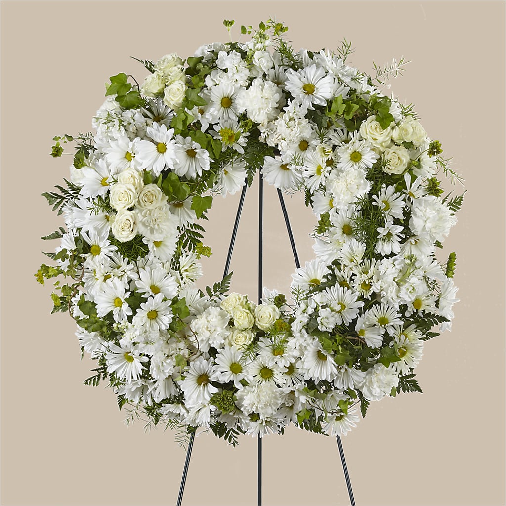 Faithful Wishes Wreath – DAISY'S FLOWER SHOP, Hemet CA