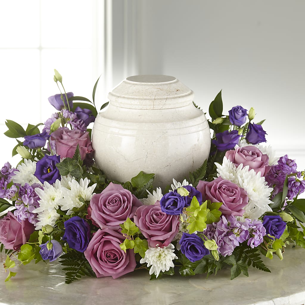 Blooming Sympathy Cremation Adornment – DAISY'S FLOWER SHOP, Hemet CA