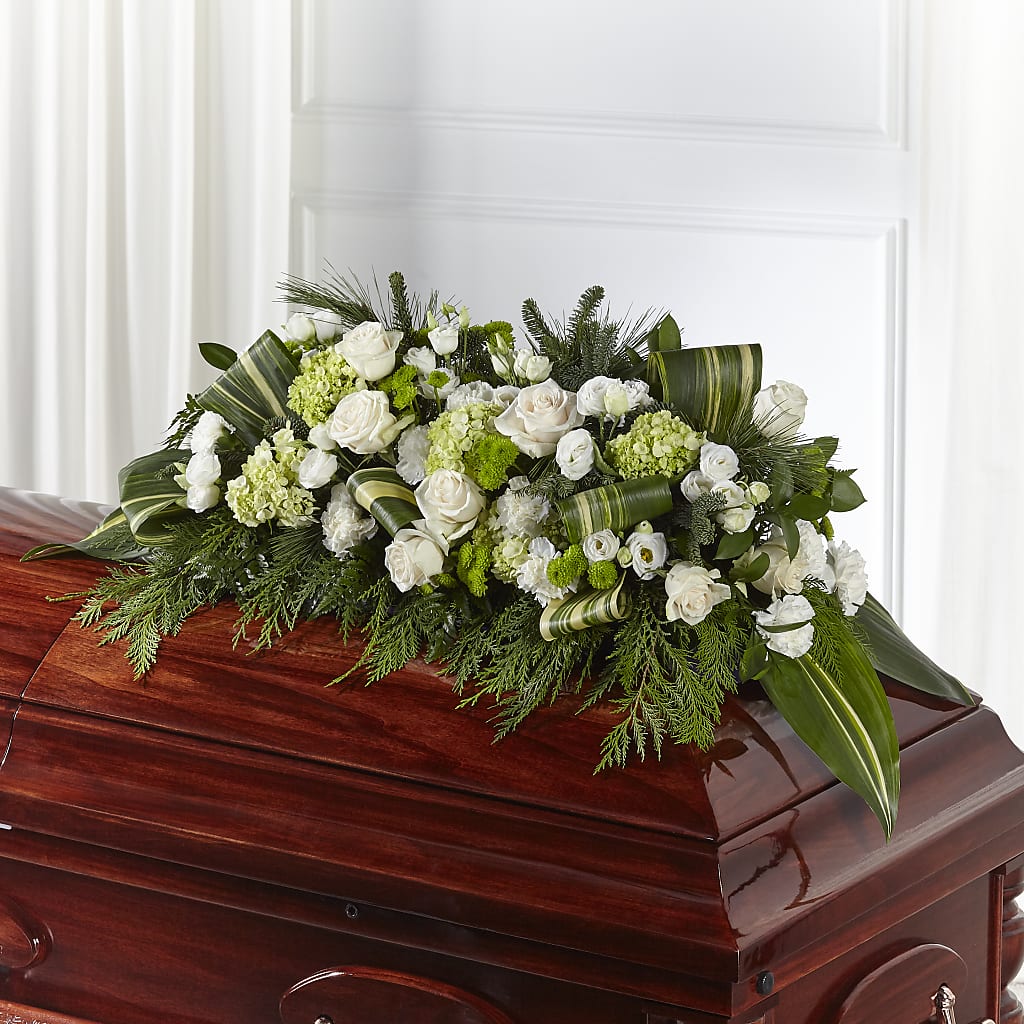 Hopeful Gesture Casket Spray – DAISY'S FLOWER SHOP, Hemet CA