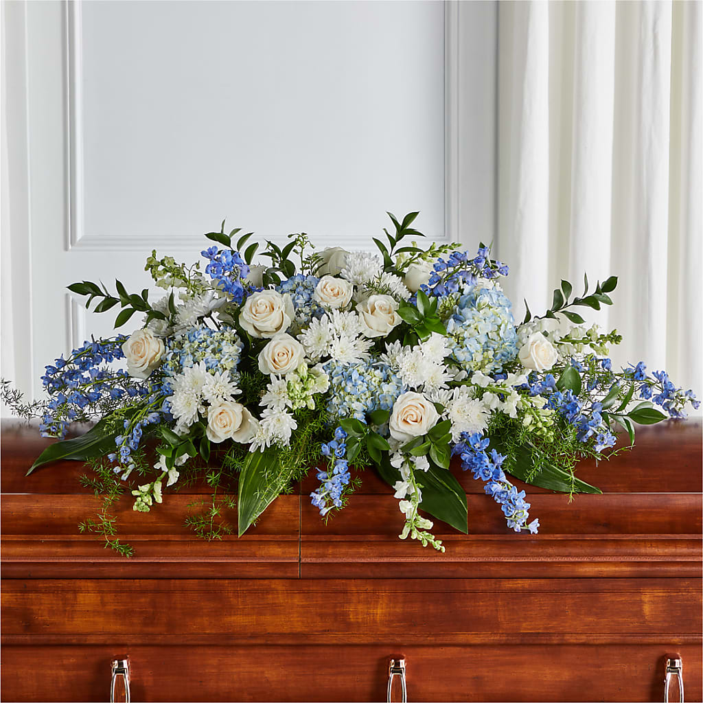 Timeless Essence Casket Spray – DAISY'S FLOWER SHOP, Hemet CA