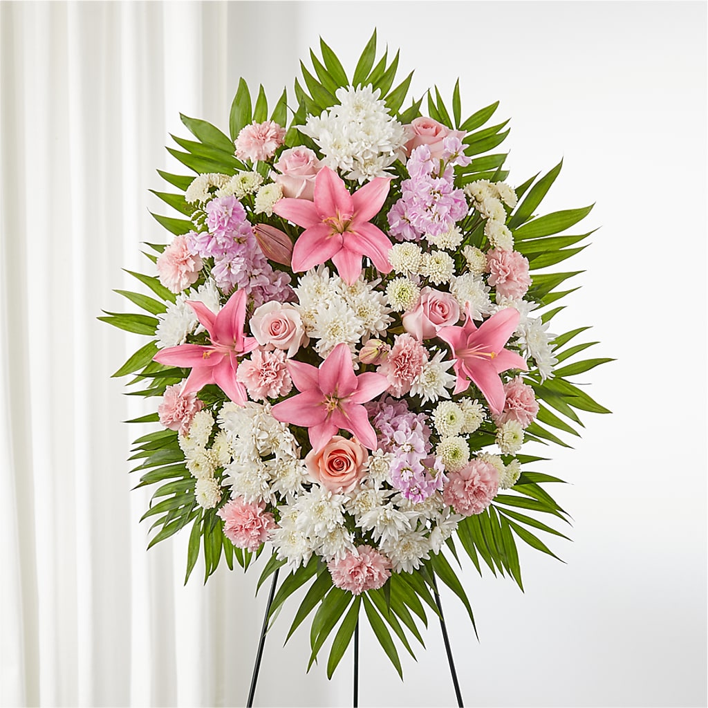 Offering Solace Standing Spray – DAISY'S FLOWER SHOP, Hemet CA