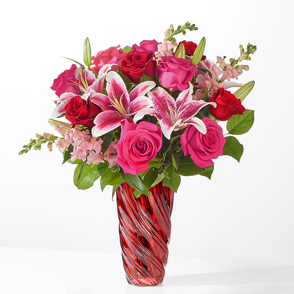 Always You Bouquet with Luxe Swirl Vase – DAISY'S FLOWER SHOP, Hemet CA