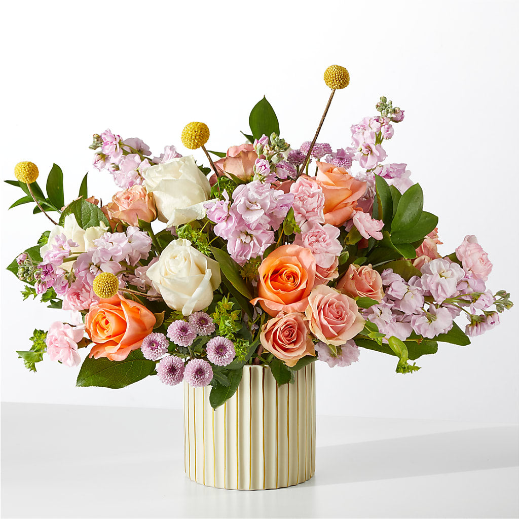French Market Bouquet with Ivory Vase – DAISY'S FLOWER SHOP, Hemet CA