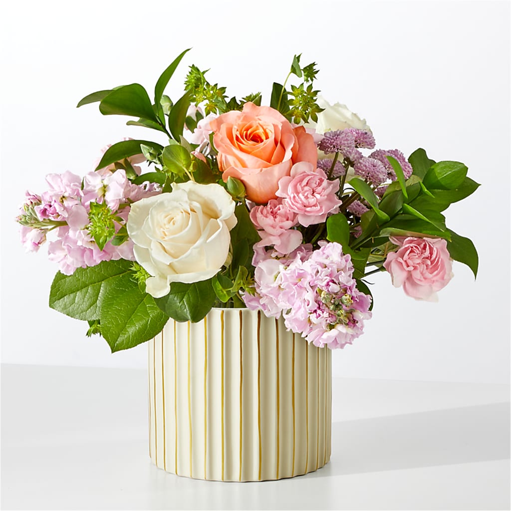 French Market Bouquet with Ivory Vase – DAISY'S FLOWER SHOP, Hemet CA