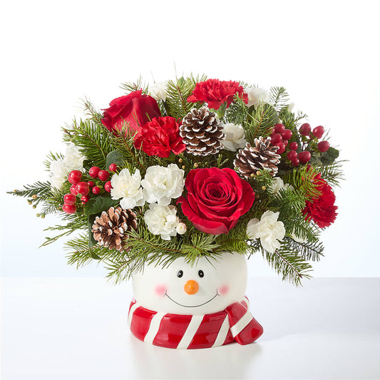 Jolly Snowman Bouquet – DAISY'S FLOWER SHOP, Hemet CA