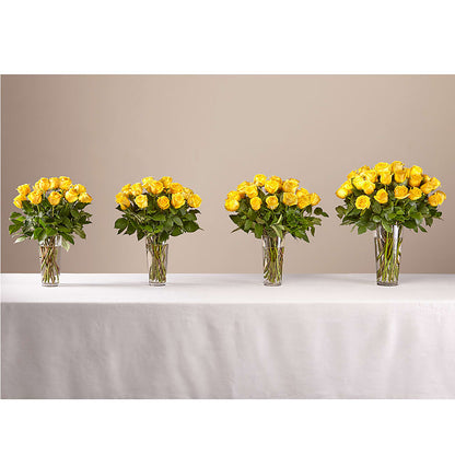 Long Stem Yellow Rose Bouquet – DAISY'S FLOWER SHOP, Hemet CA