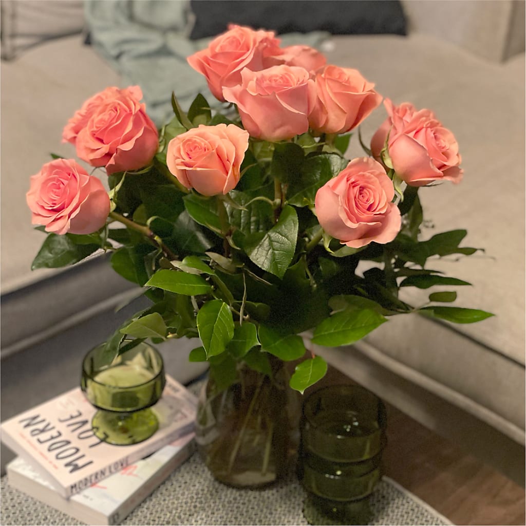 Long Stem Pink Rose Bouquet – DAISY'S FLOWER SHOP, Hemet CA