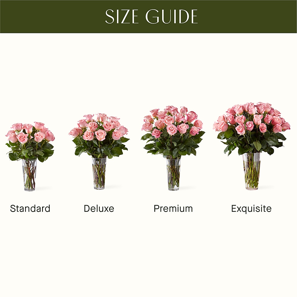 Long Stem Pink Rose Bouquet – DAISY'S FLOWER SHOP, Hemet CA