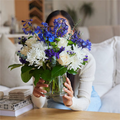 Cerulean Waves Bouquet – DAISY'S FLOWER SHOP, Hemet CA