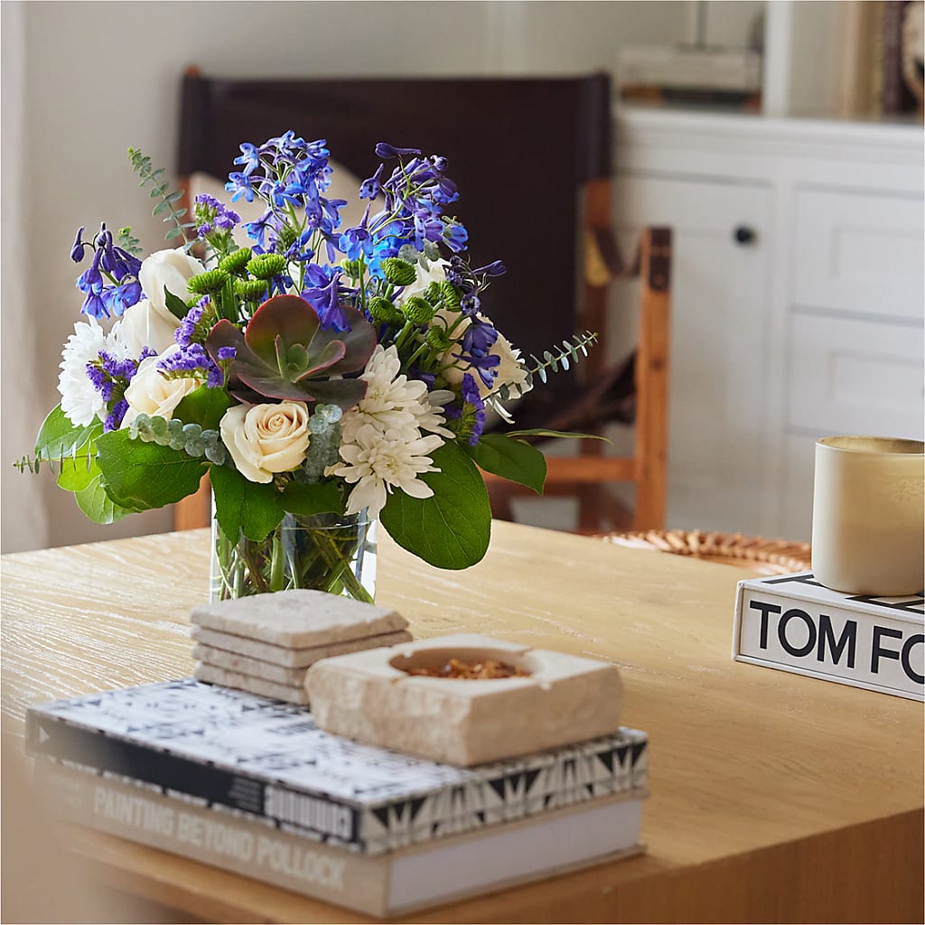 Cerulean Waves Bouquet – DAISY'S FLOWER SHOP, Hemet CA