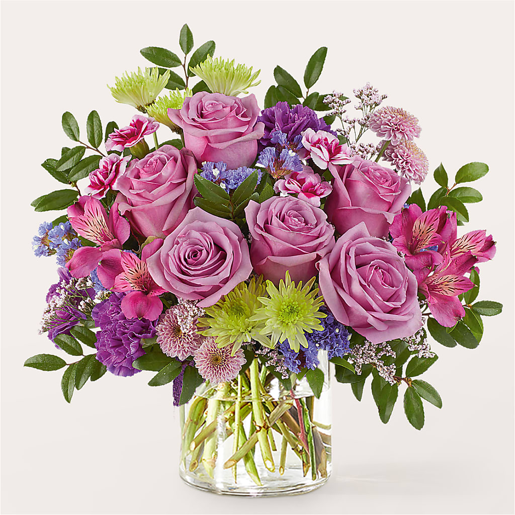 Glass Half Full Bouquet – DAISY'S FLOWER SHOP, Hemet CA