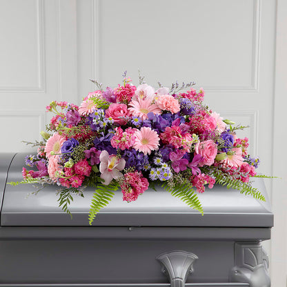 Glorious Garden Casket Spray – DAISY'S FLOWER SHOP, Hemet CA