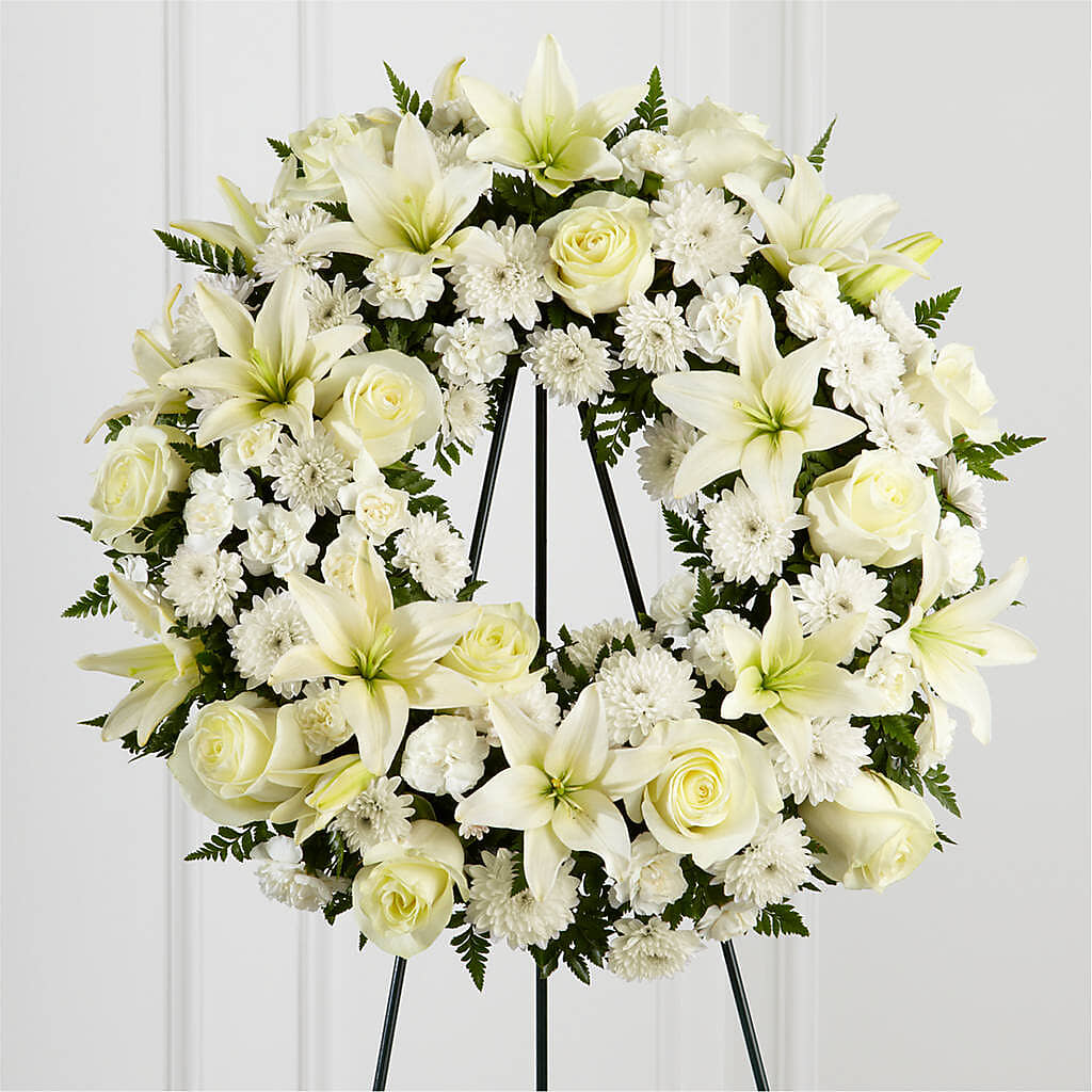 Treasured Tribute Wreath – DAISY'S FLOWER SHOP, Hemet CA