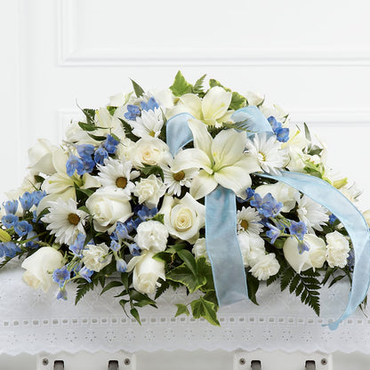 Tender Treasure Casket Spray – DAISY'S FLOWER SHOP, Hemet CA