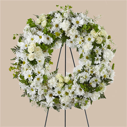 Faithful Wishes Wreath – DAISY'S FLOWER SHOP, Hemet CA