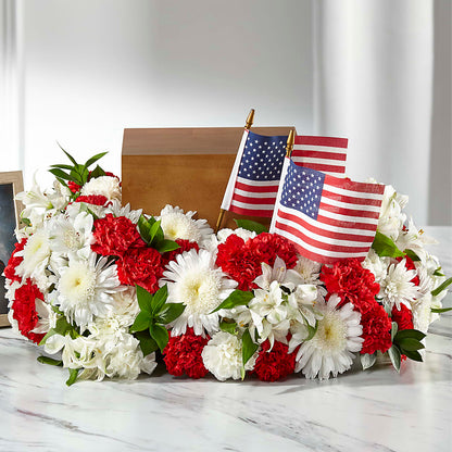 Spirit of Patriotism Cremation Adornment – DAISY'S FLOWER SHOP, Hemet CA