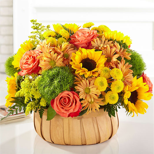 Harvest Sunflower Basket – DAISY'S FLOWER SHOP, Hemet CA