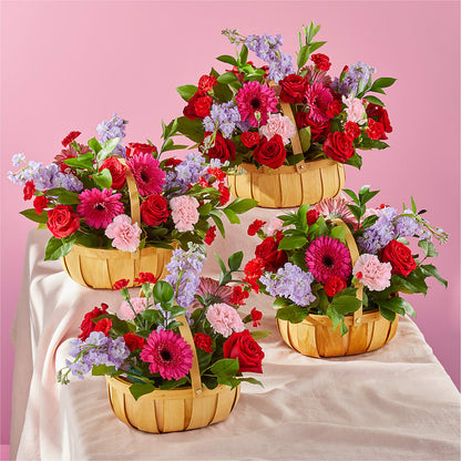 Pink Picnic Basket – DAISY'S FLOWER SHOP, Hemet CA