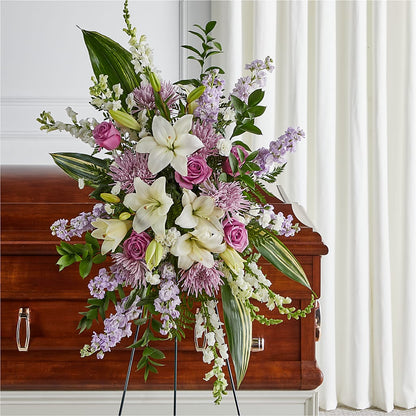 Grateful Hearts Standing Spray – DAISY'S FLOWER SHOP, Hemet CA