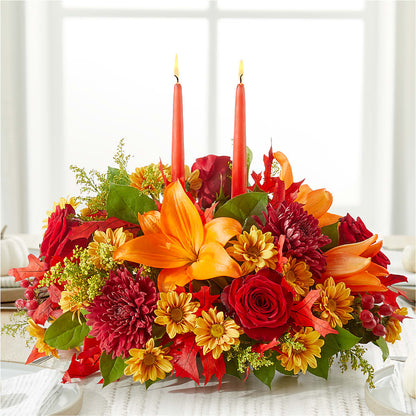 Autumn's Embrace Centerpiece – DAISY'S FLOWER SHOP, Hemet CA