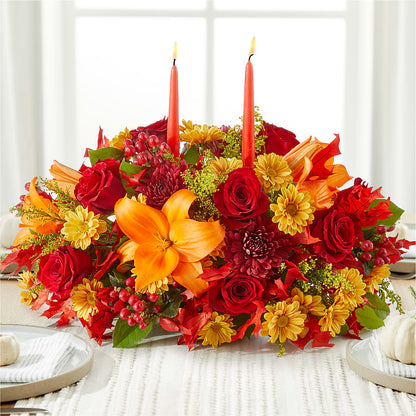 Autumn's Embrace Centerpiece – DAISY'S FLOWER SHOP, Hemet CA