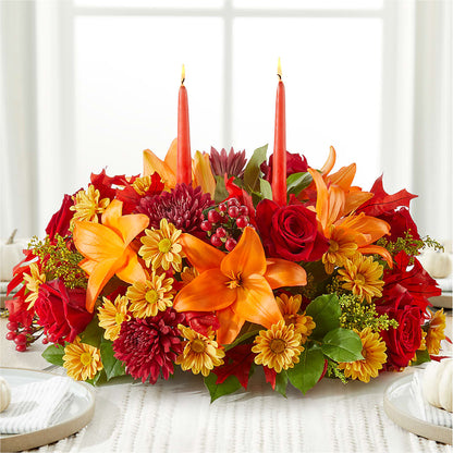 Autumn's Embrace Centerpiece – DAISY'S FLOWER SHOP, Hemet CA