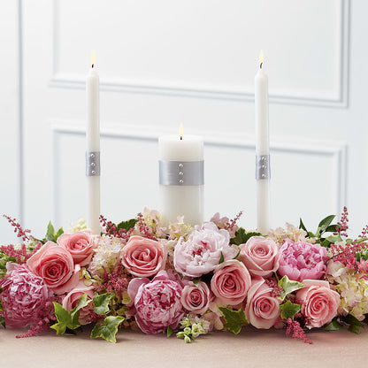 Worldwide Romance Unity Candle Arrangement – DAISY'S FLOWER SHOP, Hemet CA