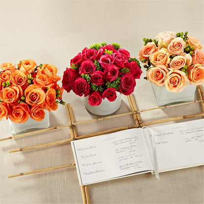 Dawn Rose Centerpiece – DAISY'S FLOWER SHOP, Hemet CA