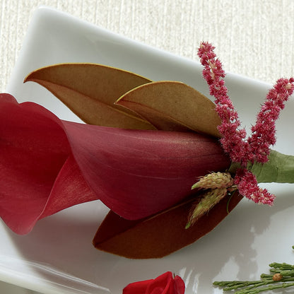 Red Calla Boutonniere – DAISY'S FLOWER SHOP, Hemet CA
